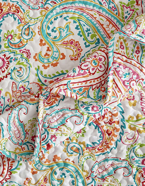 Sonive Classic Paisley Printed Quilt Set