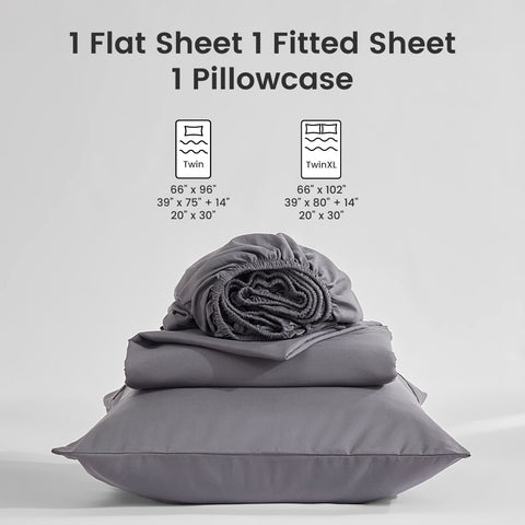 Sonive Bed Sheet Sets, Ultra Soft Breathable Luxury 3-4 Piece